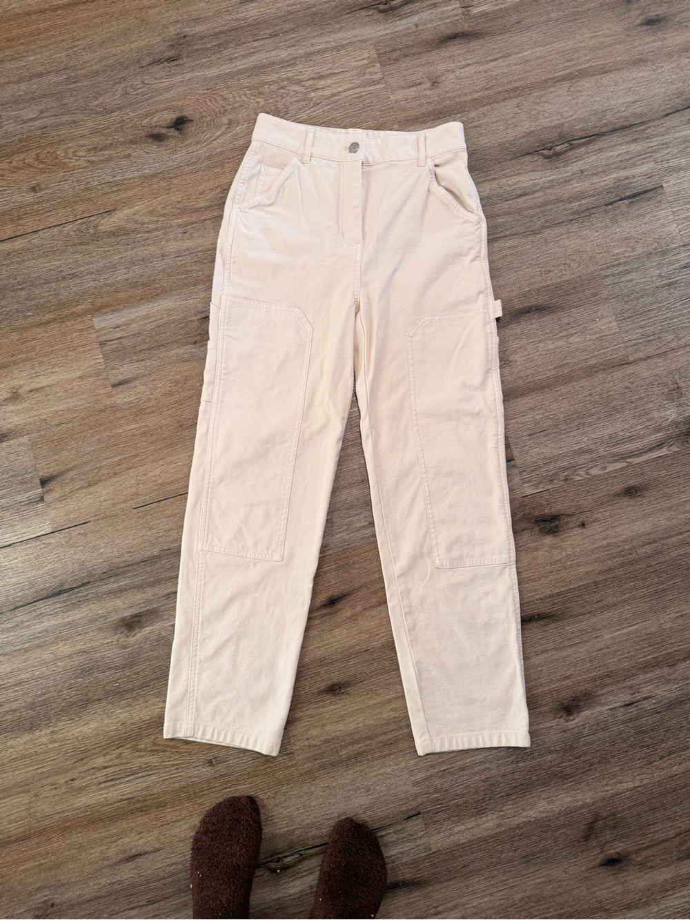 Wilfred Free Cream Straight-Leg Utility Jeans
